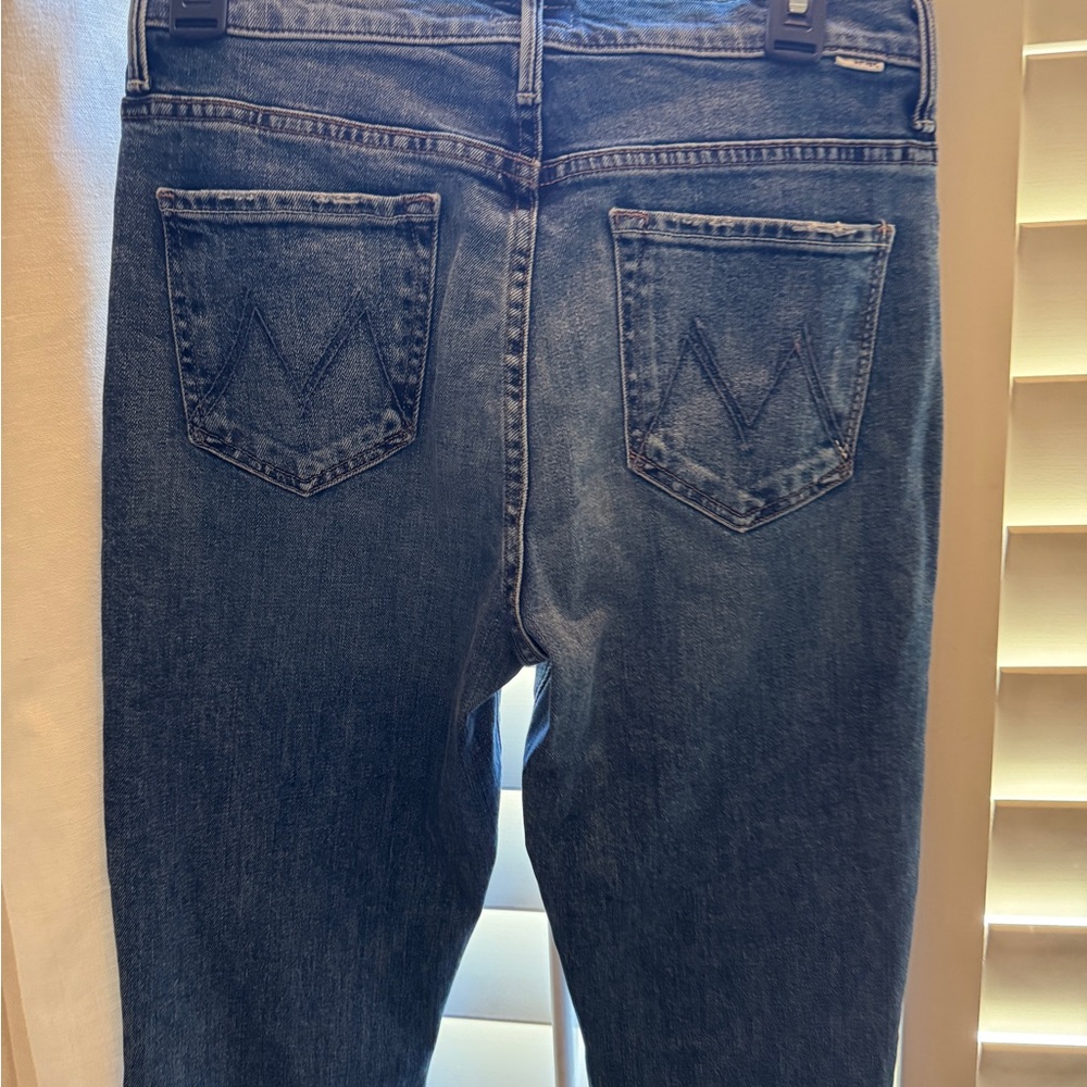 NWT Mother “Super Cruiser” Boot Cut Jean 
wash: smashing banjos
